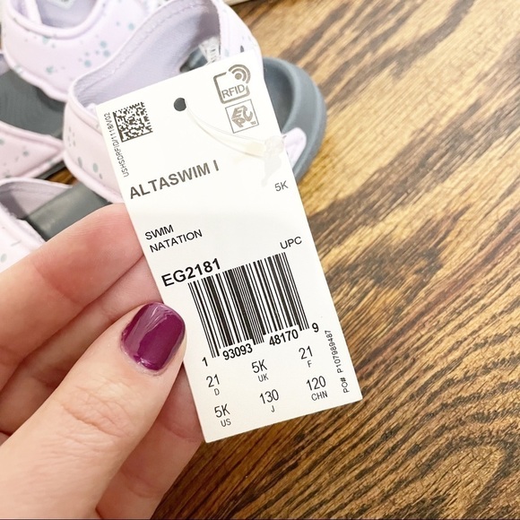 NWT Adidas AltaSwim Lightweight Sandals Water Shoes Toddler - Picture 2 of 4